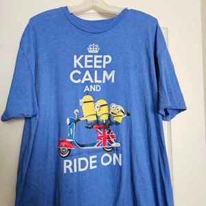 Minions Blue Men's Tshirt 2XL!